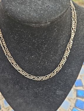 Silvertone Heavy Link Chain Necklace